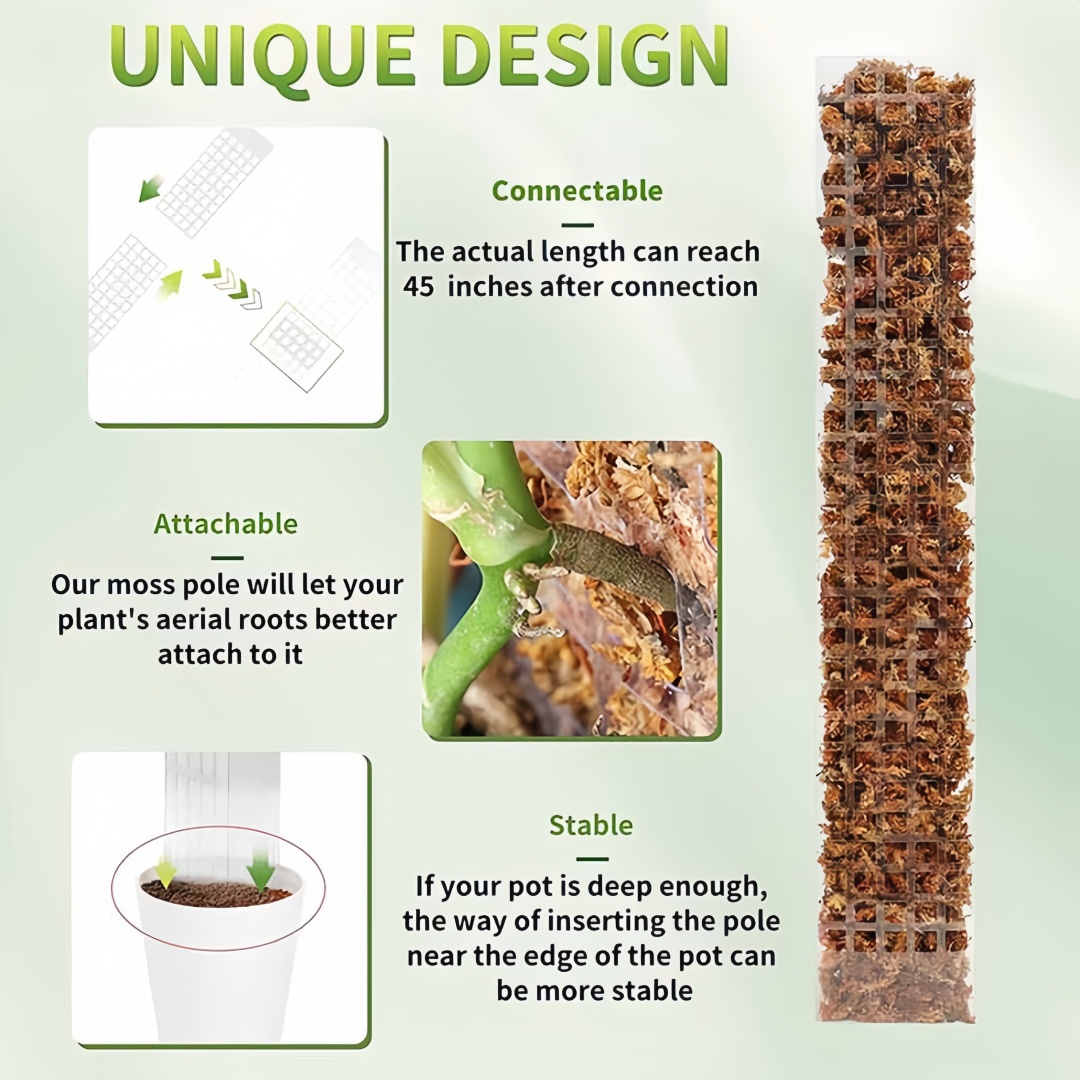 Moss Pole Plastic Plant Stand  - огляд і ціна Sphagnum Moss Dry