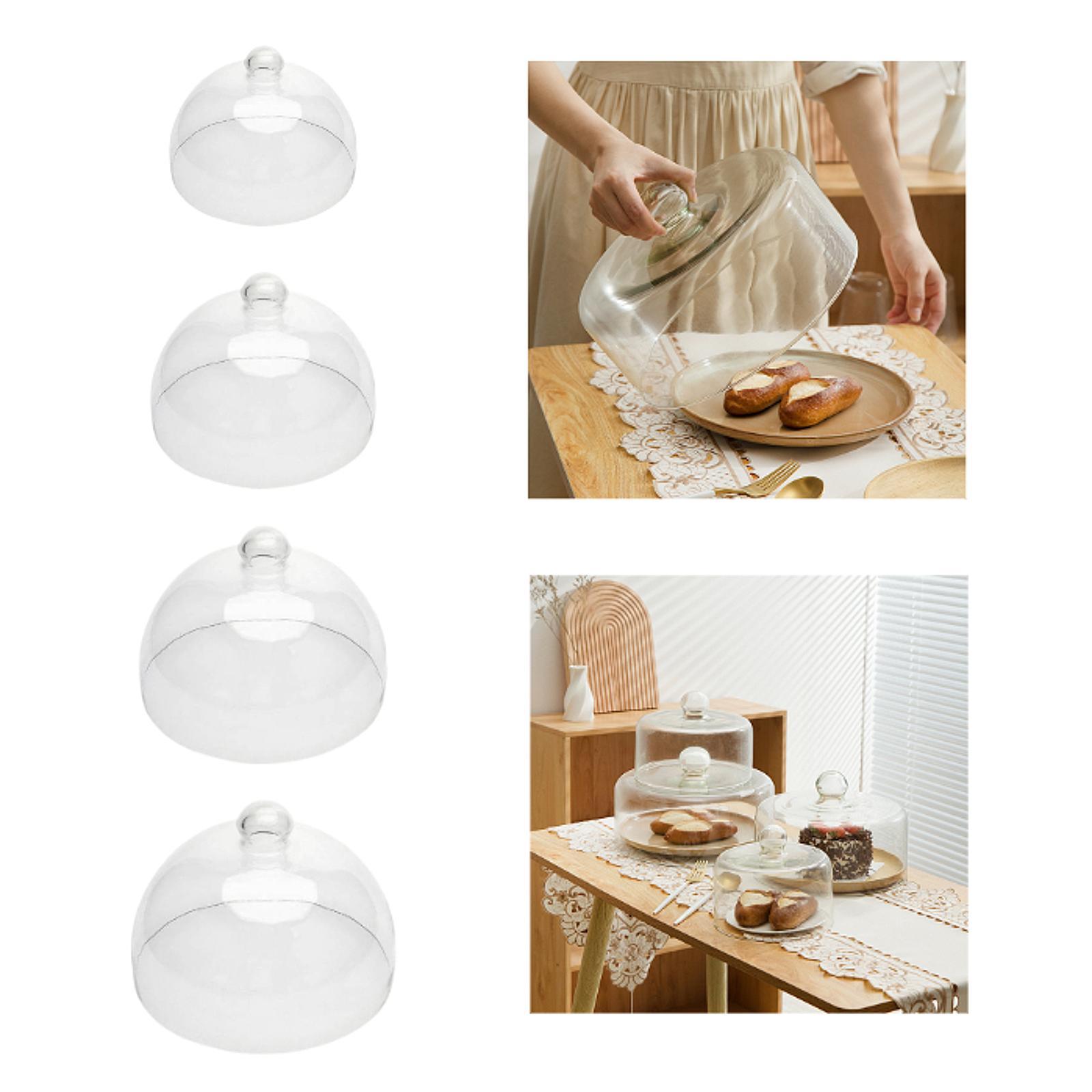Glass Cake Cloche Dome Clear C - огляд і ціна Plastic Dome Clear