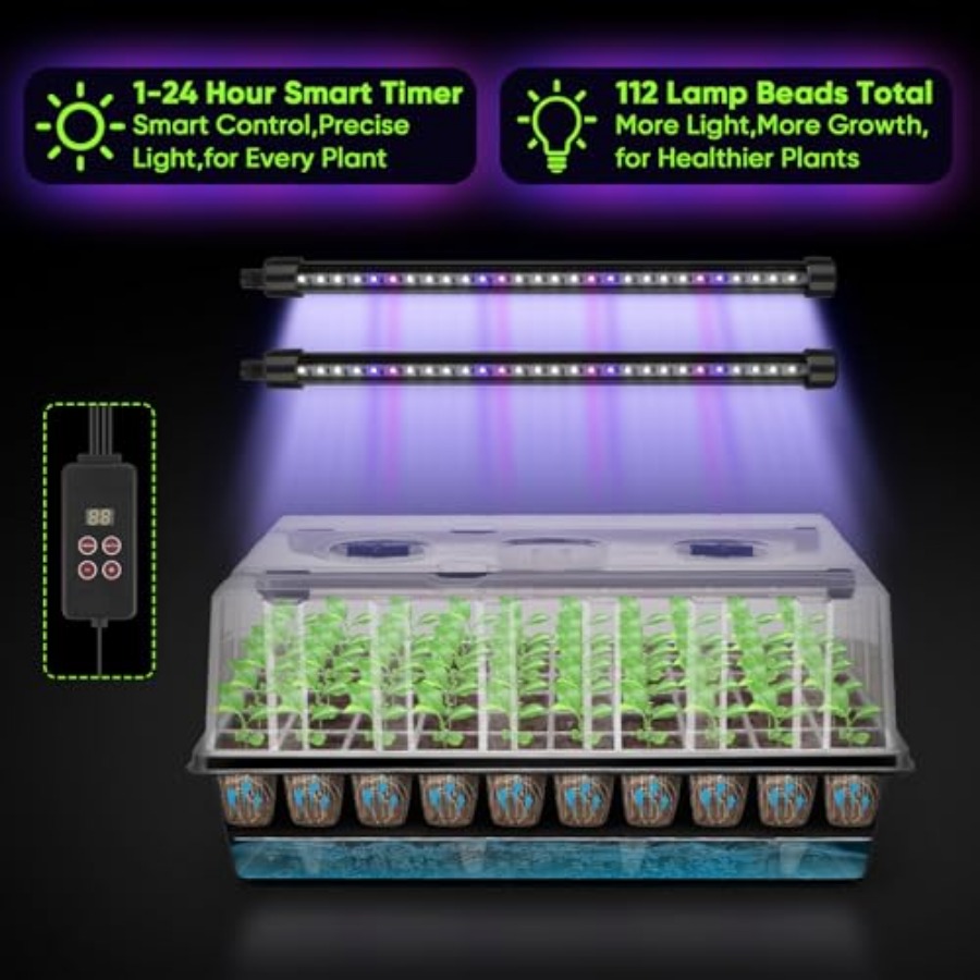 120-Cell Self-Watering Seed St - огляд і ціна Humidity Dome Kit