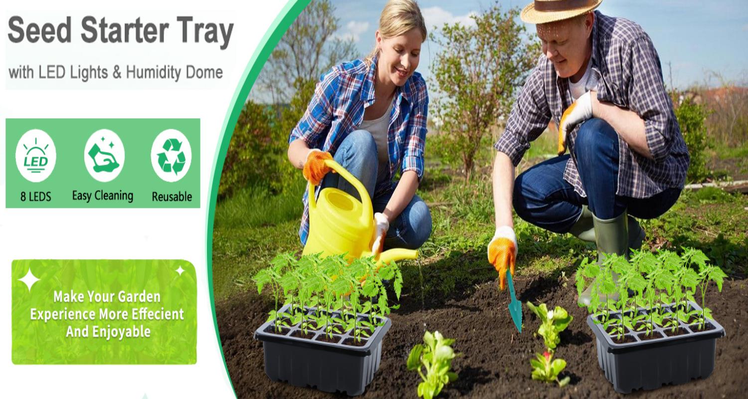 Seed starter tray with grow li - огляд і ціна Humidity Dome Kit