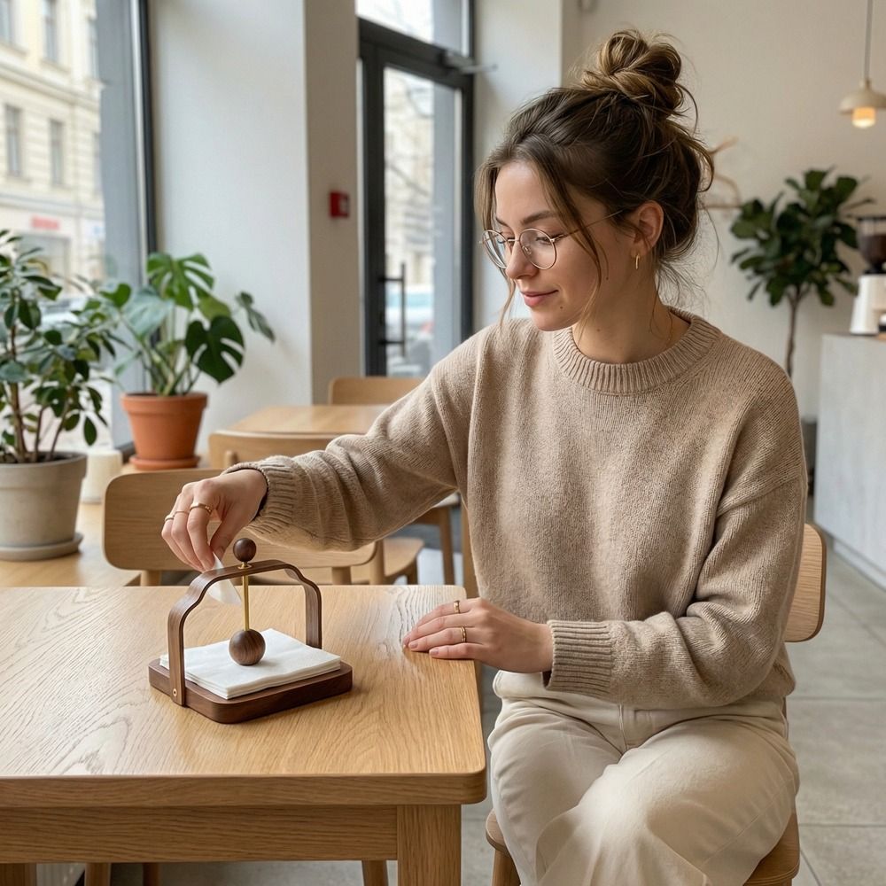 Napkin Stand Retro Walnut Wood - огляд і ціна Agar Tissue Culture