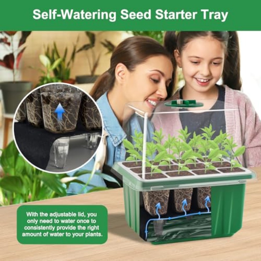 Seed Starter Tray with Light,  - огляд і ціна Humidity Dome Kit