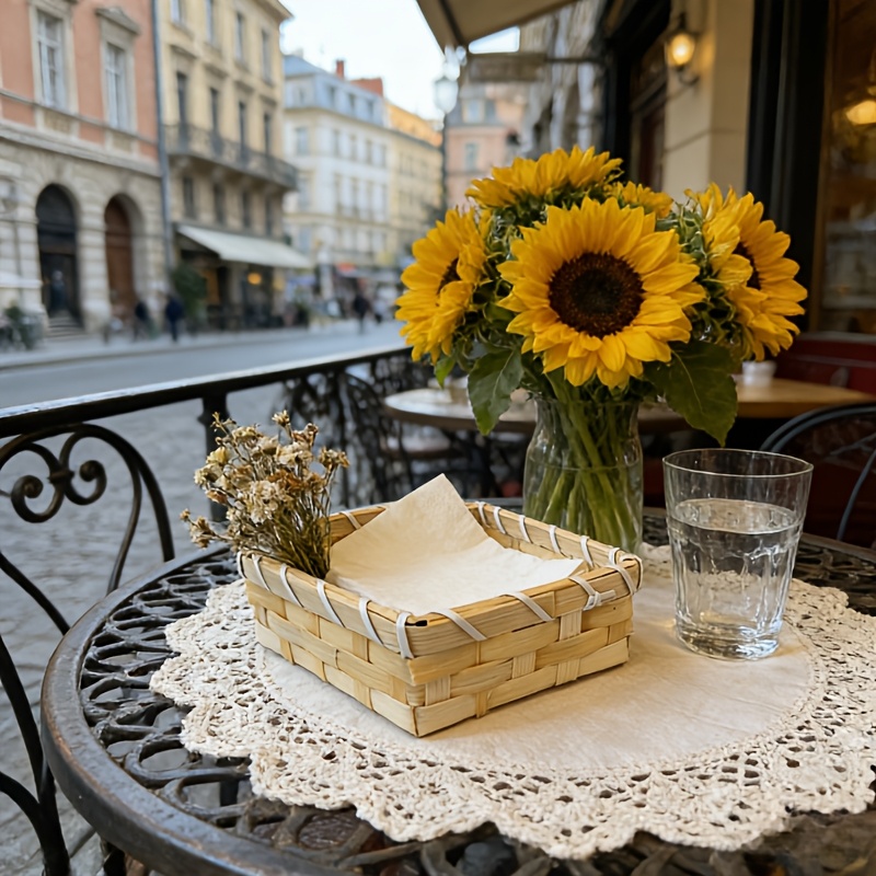 Handwoven Bamboo Napkin Basket - огляд і ціна Agar Tissue Culture