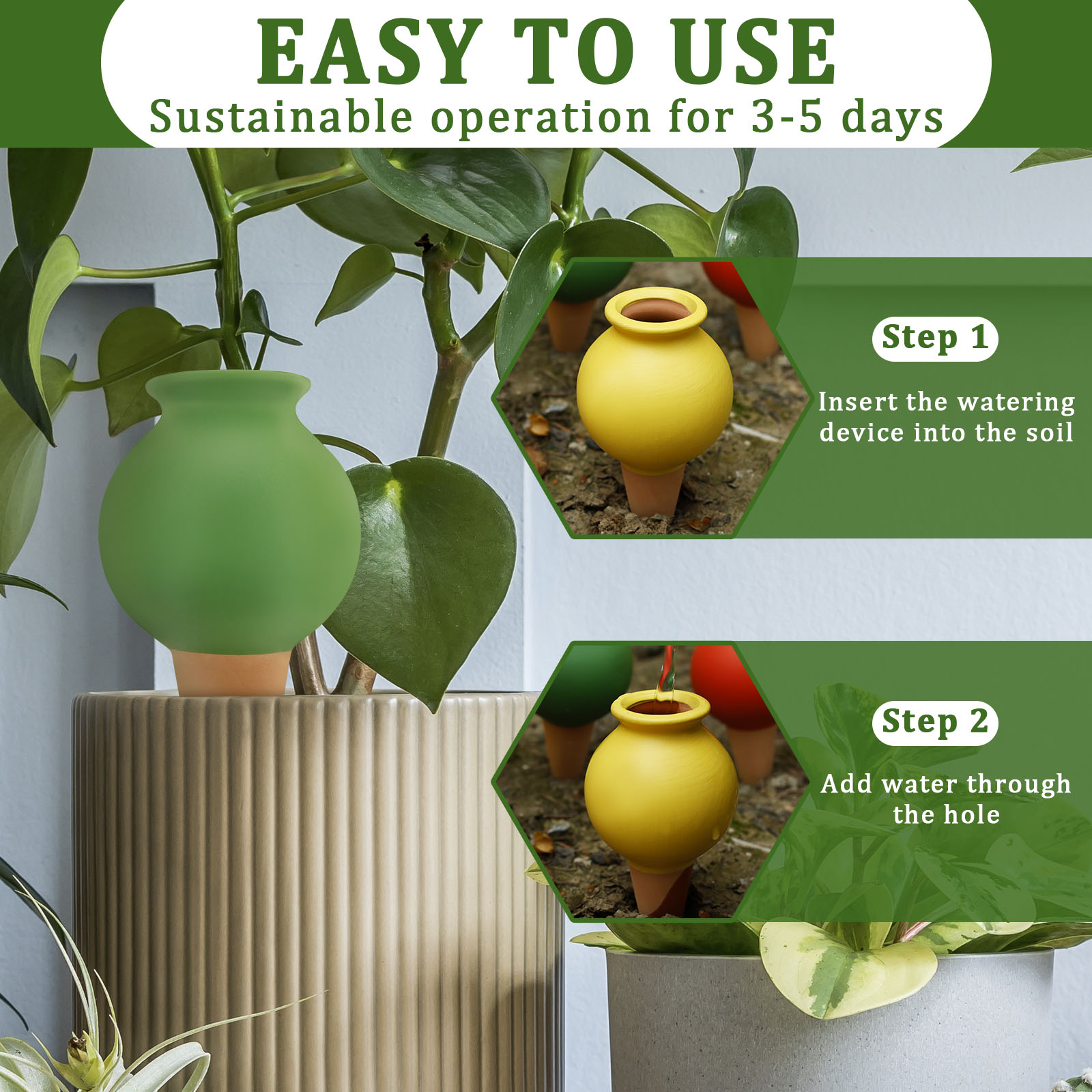 8Pcs Terracotta Self Watering  - огляд і ціна Self Watering Insert