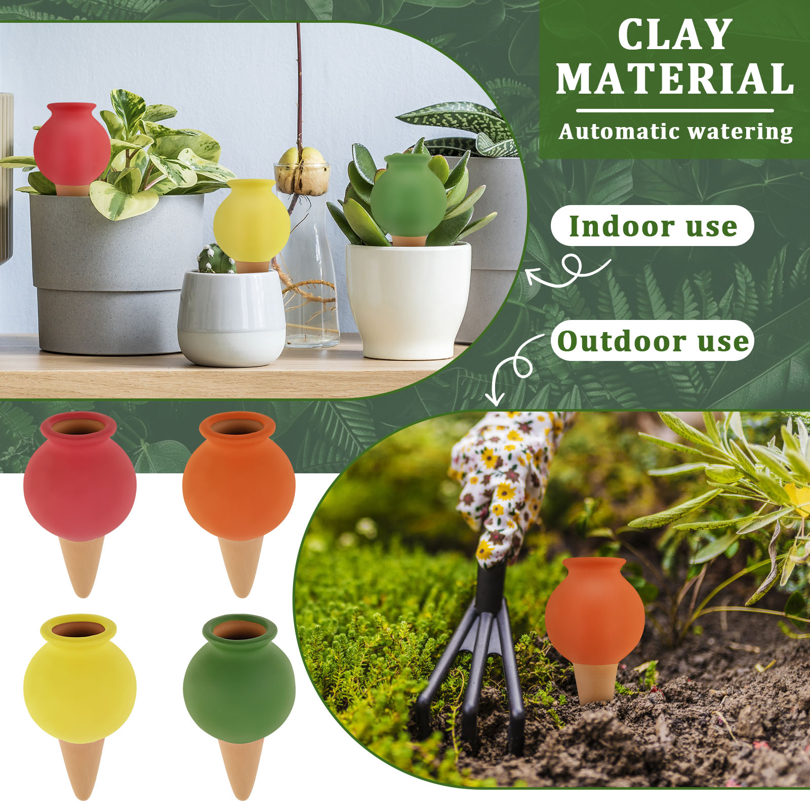 8Pcs Terracotta Self Watering  - огляд і ціна Self Watering Insert