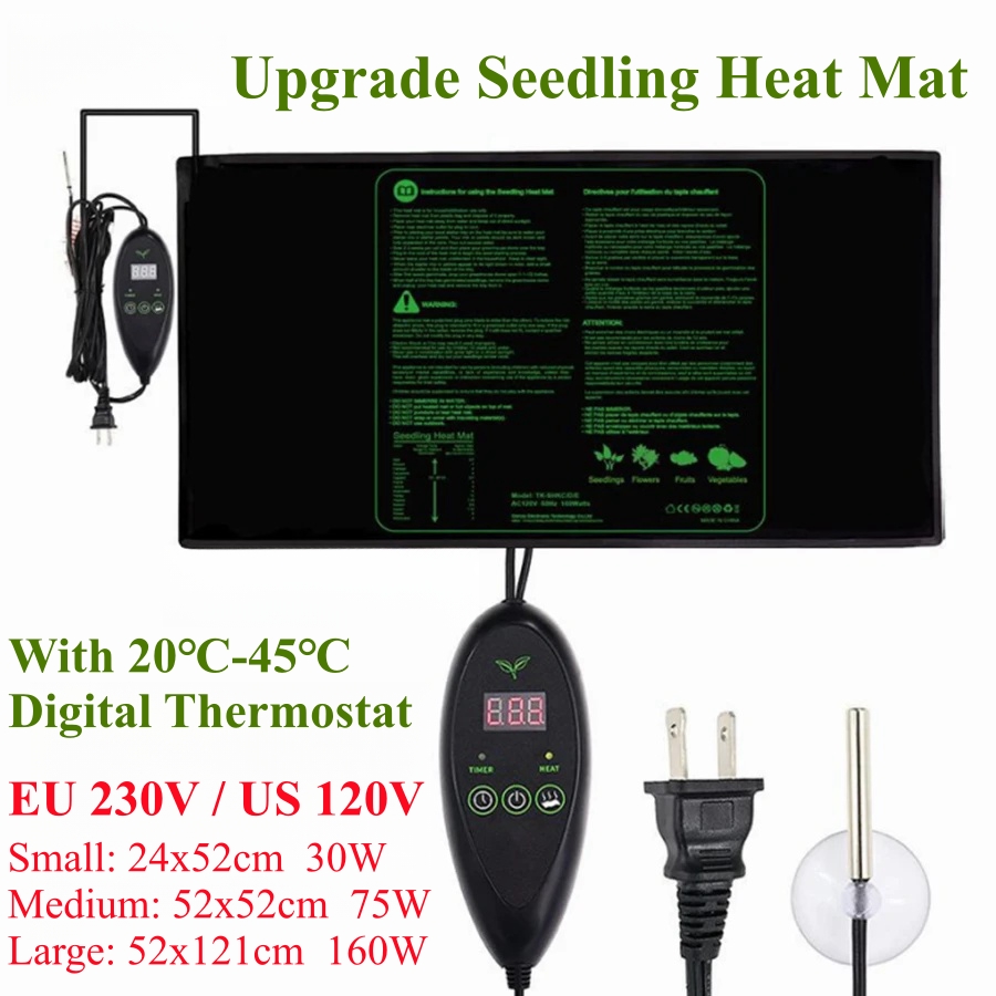 3 Sizes Upgrade Seedling Heat  - огляд і ціна Heat Mat Seedling