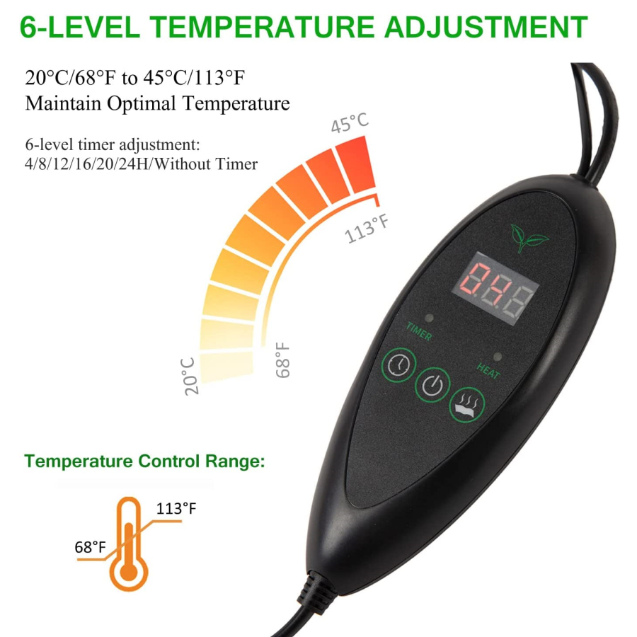 3 Sizes Upgrade Seedling Heat  - огляд і ціна Heat Mat Seedling