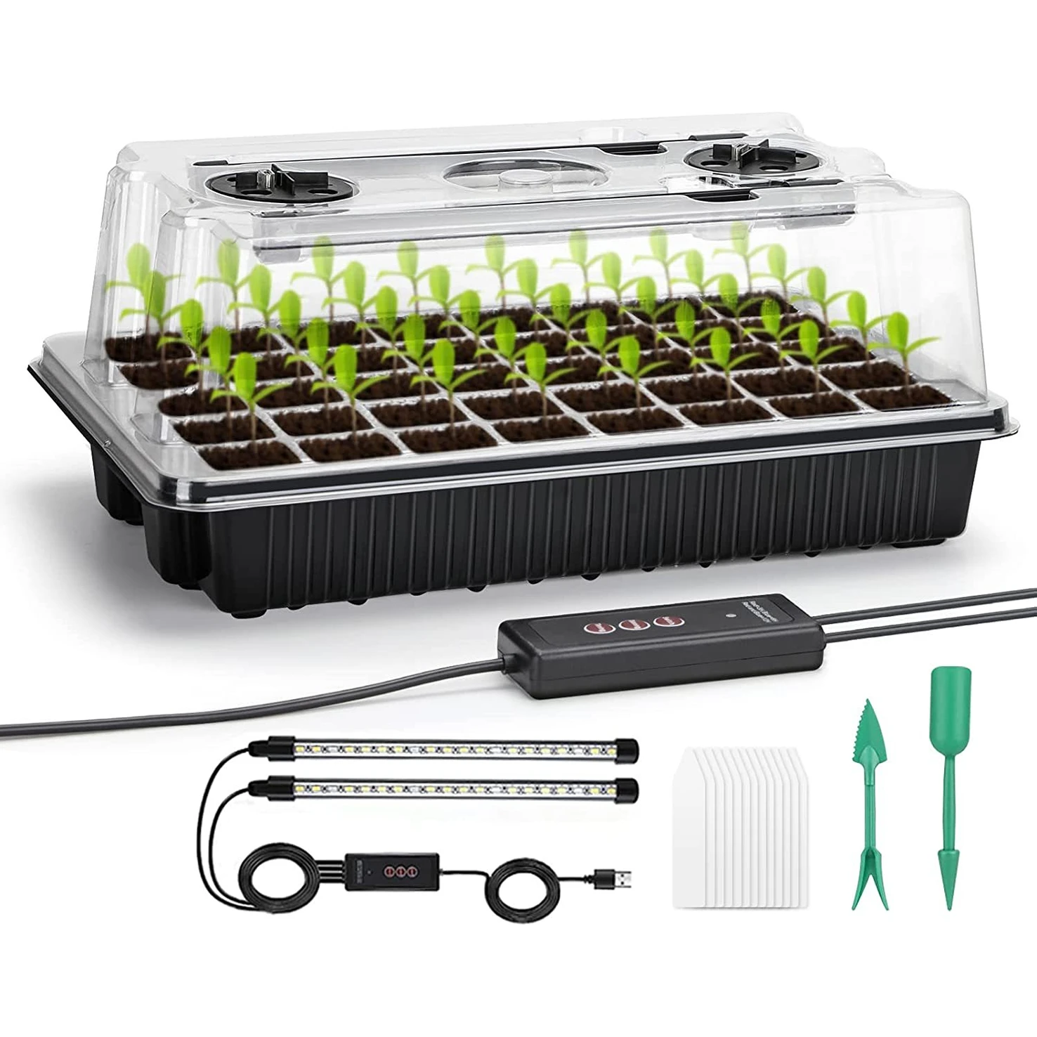 1 Set, Seed Starter Trays With - огляд і ціна Humidity Dome Kit