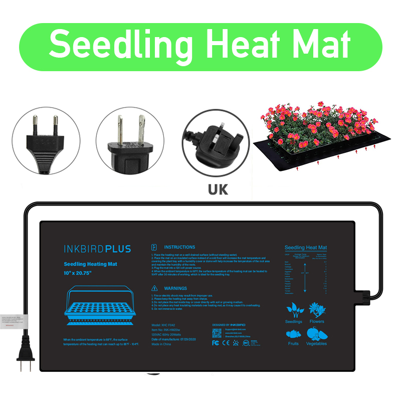 20.75x10CM EU/US/UK/AU Plug Se - огляд і ціна Heat Mat Seedling