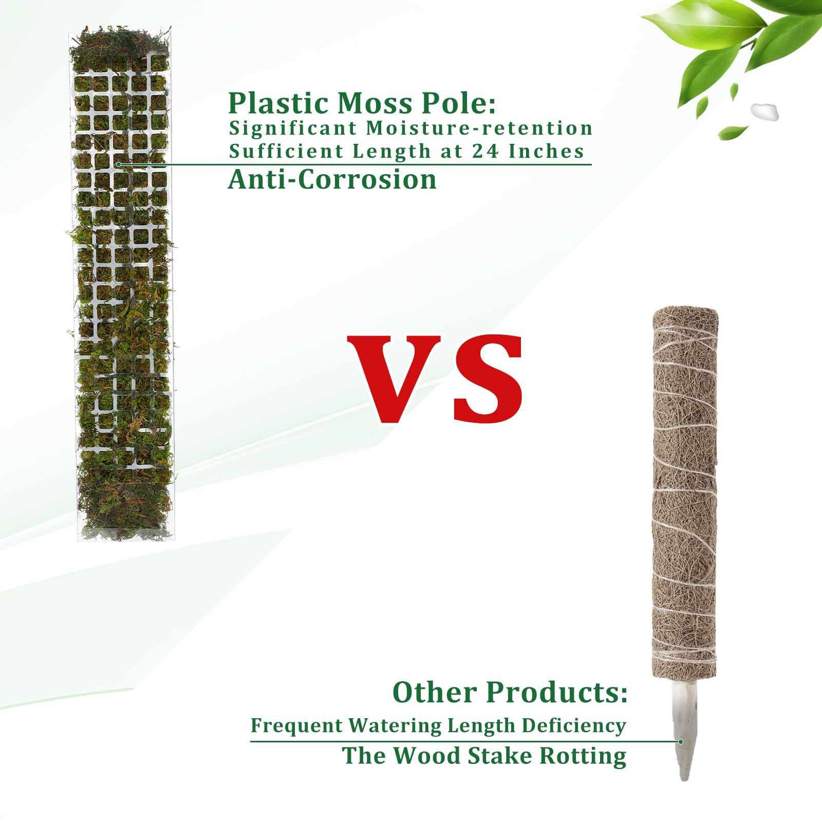 2/4/6Pcs Moss Pole Plastic Pla - огляд і ціна Sphagnum Moss Dry