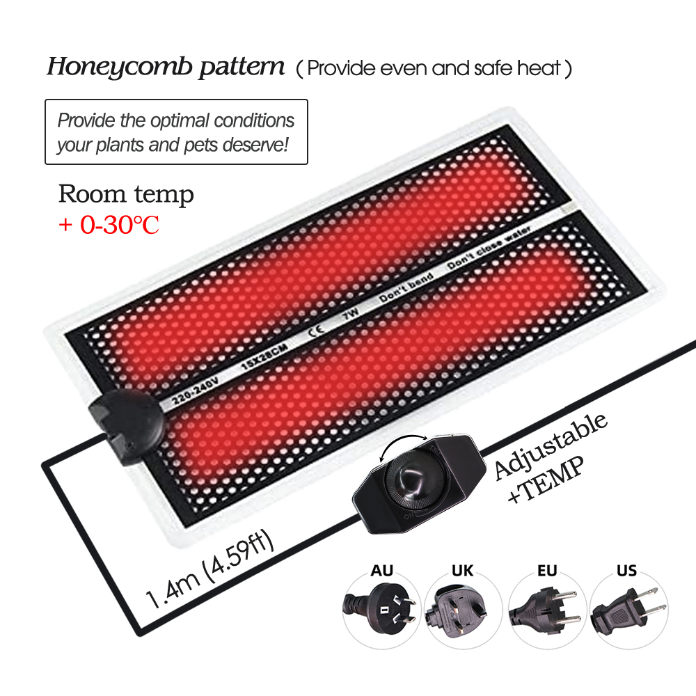 5-20W Garden Seedlings Heating - огляд і ціна Heat Mat Seedling