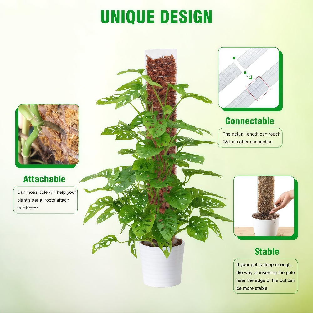 Moss Pole Plastic Plant Stand  - огляд і ціна Sphagnum Moss Dry